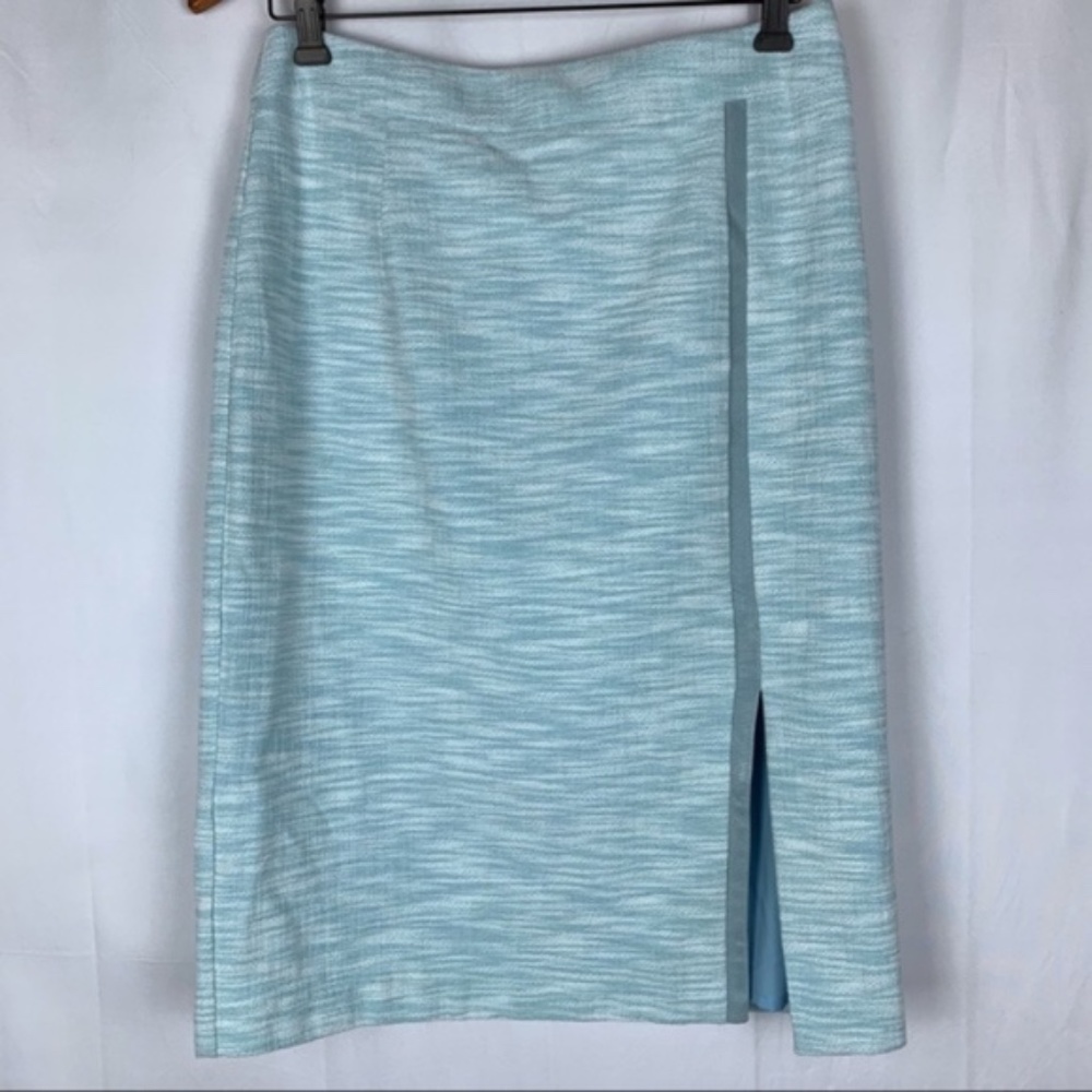 Nanette Lepore women's light blue/white skirt, 8